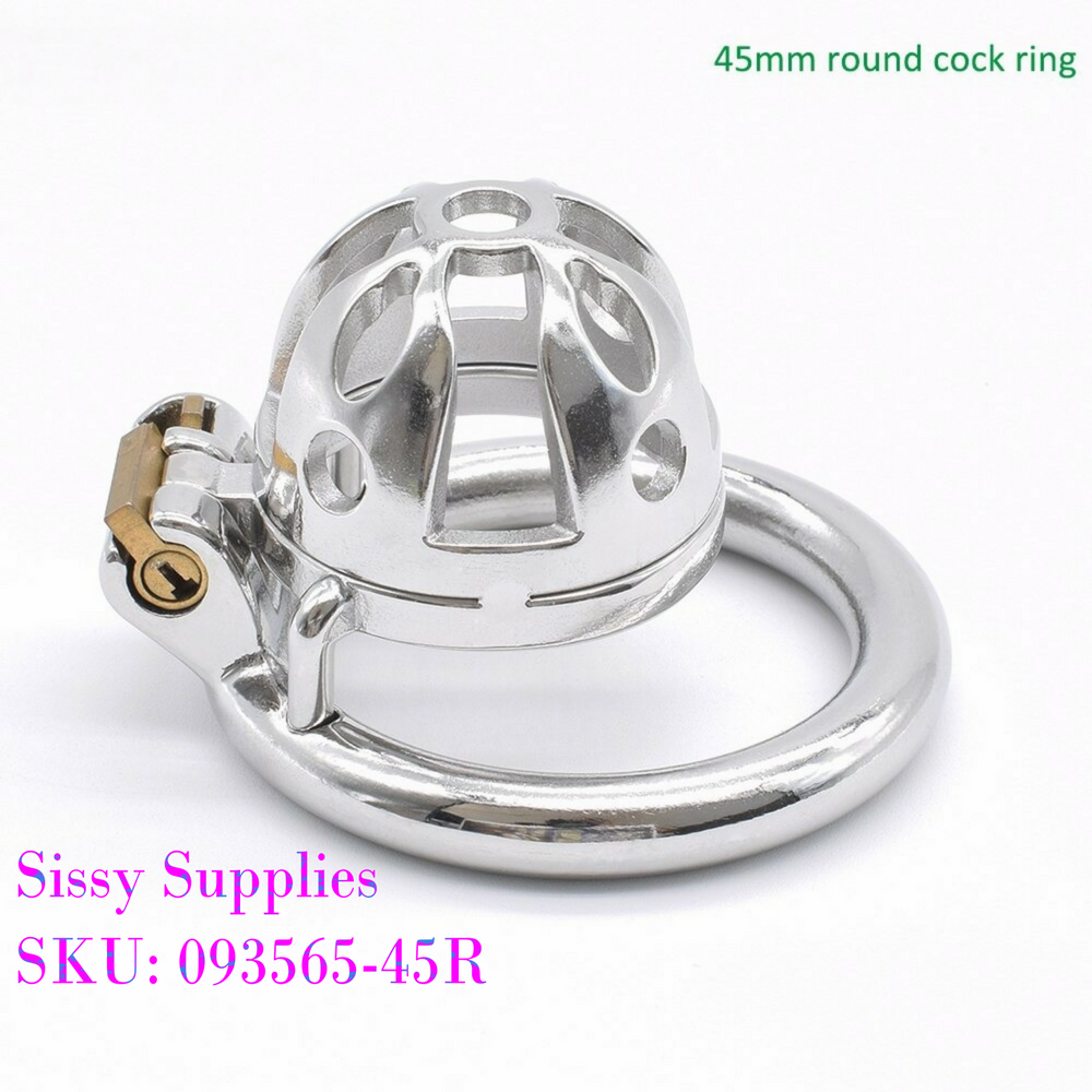 Cagebay Stainless Steel Male Chastity Cage