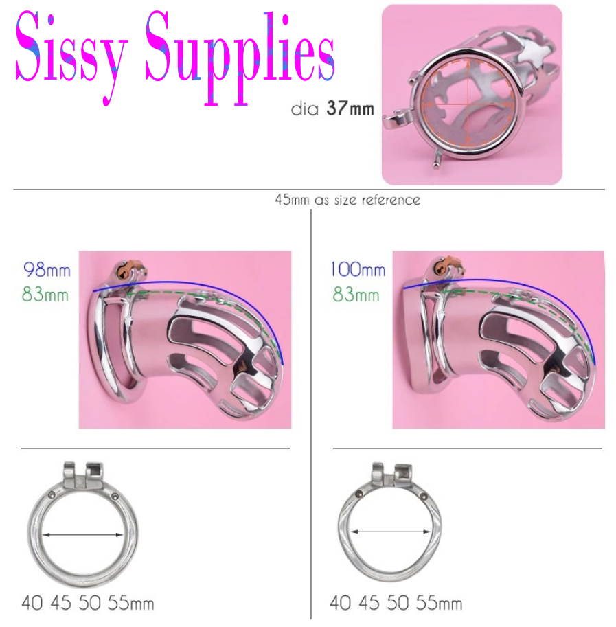 Daybreak Stainless Steel Chastity Cage USA ONLY - OVERSTOCK