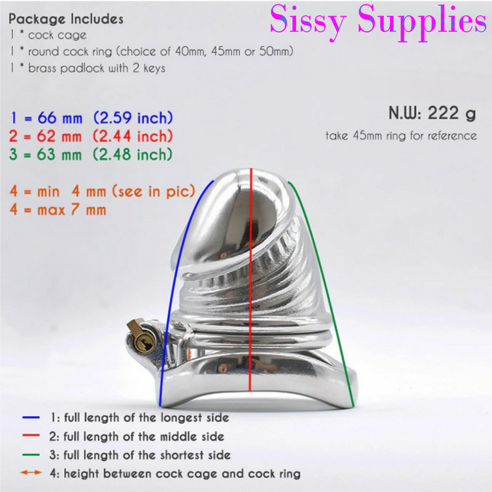 Immersion Stainless Steel Chastity Cage