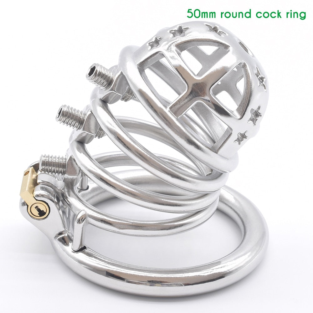 Metal Spiked Chastity Cage
