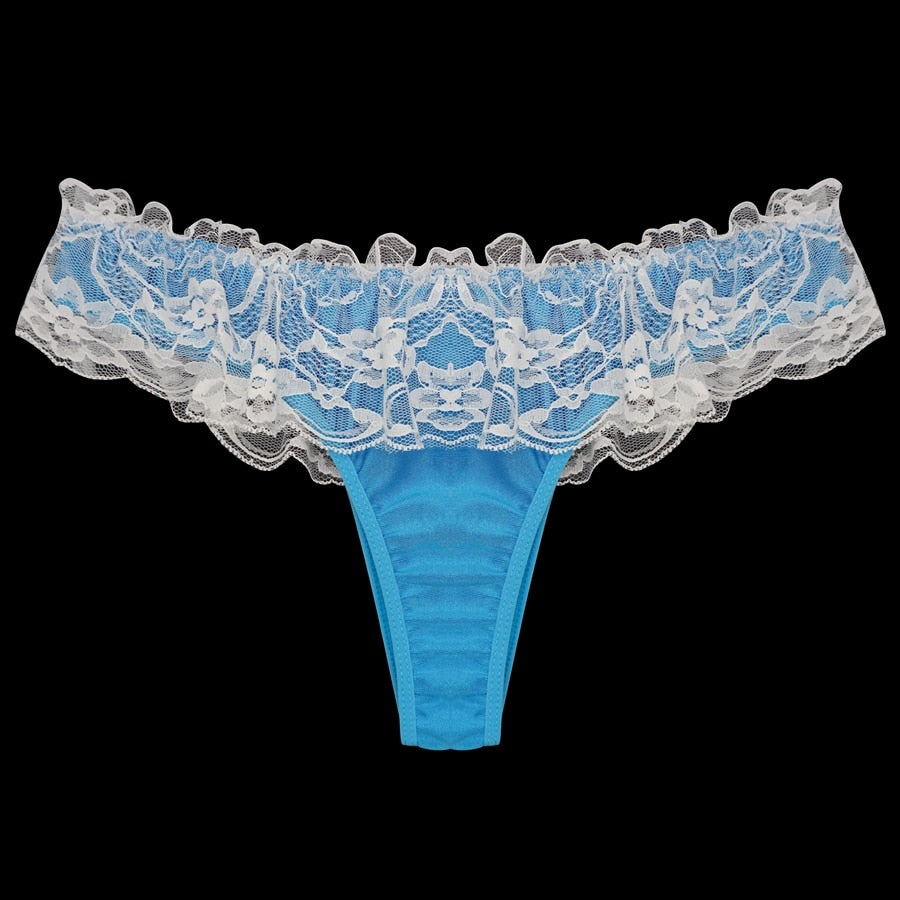 Sexy Men Lace THONG TBACK Bikini Underwear Sissy Pouch Panties Penis Pouch Panties Men Sexy Underwear M L XL XXL jockstrap