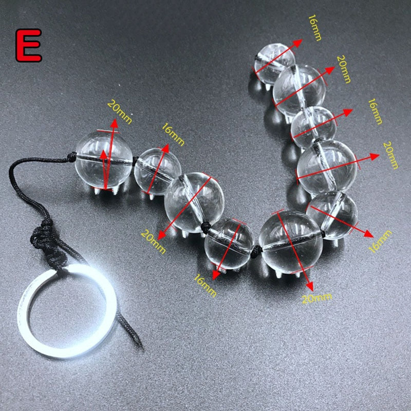 Glass Anal Big Butt Beads