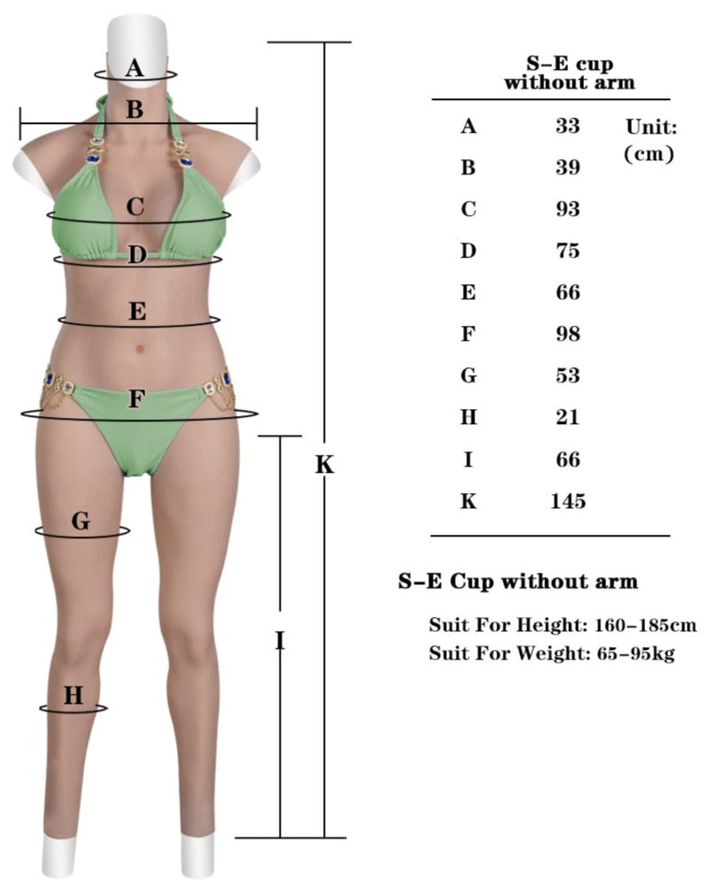 No-oil Silicone Full Bodysuit