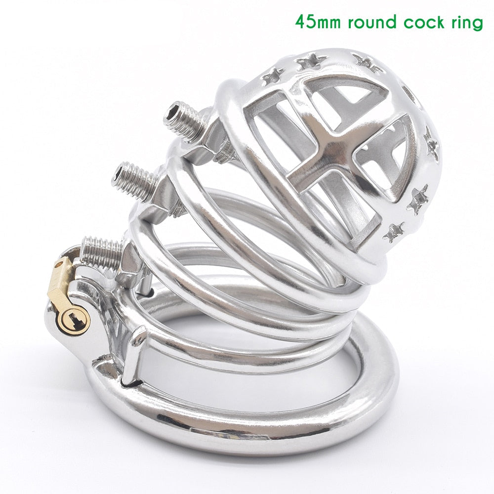 Metal Spiked Chastity Cage