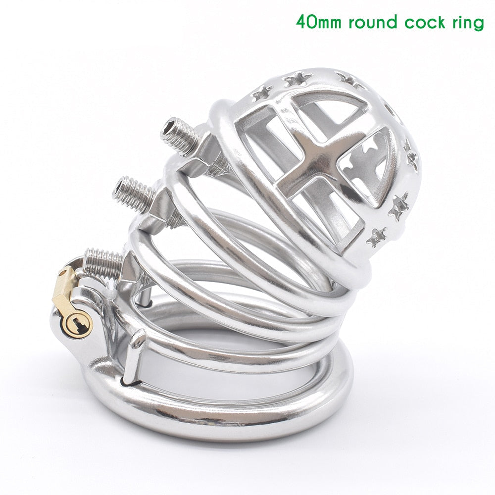 Metal Spiked Chastity Cage