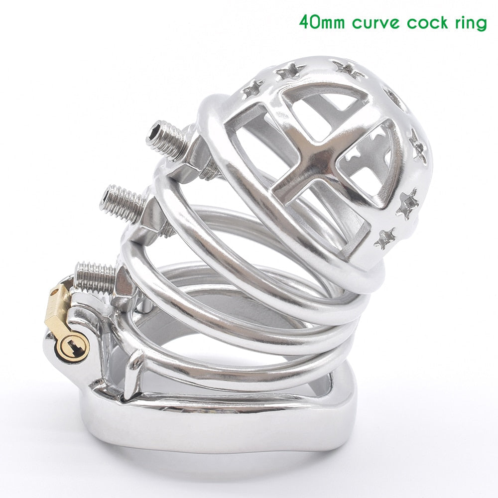 Metal Spiked Chastity Cage