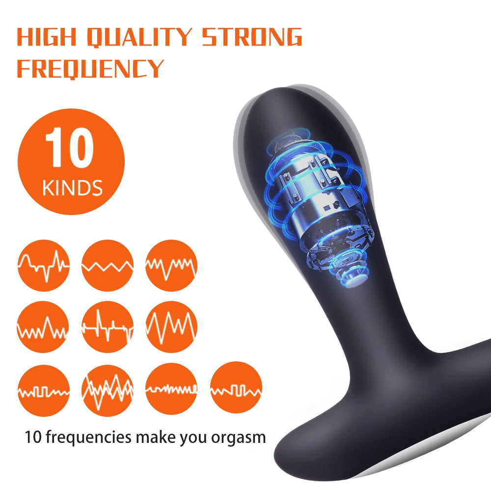 Waterproof Anal Butt Plug Vibrator
