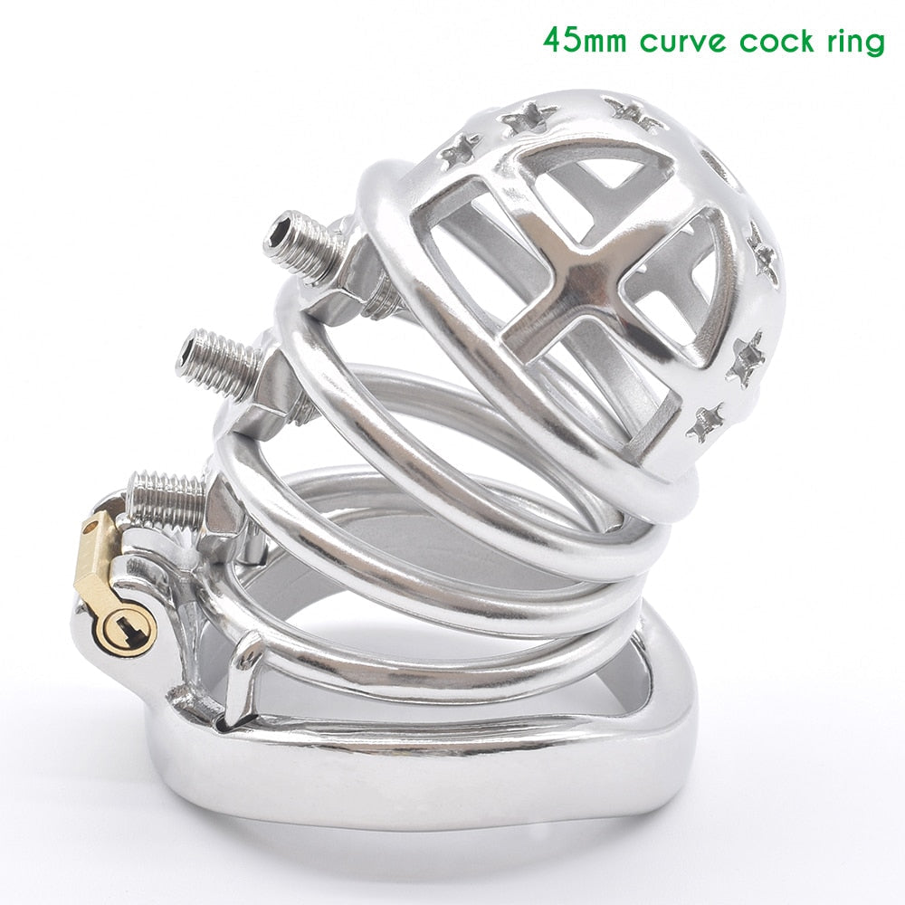 Metal Spiked Chastity Cage