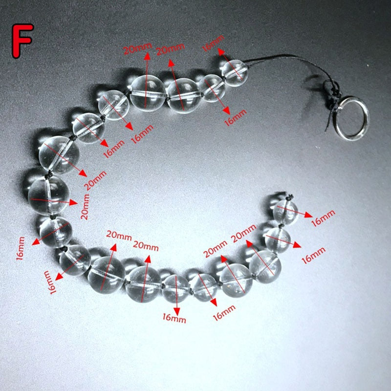Glass Anal Big Butt Beads