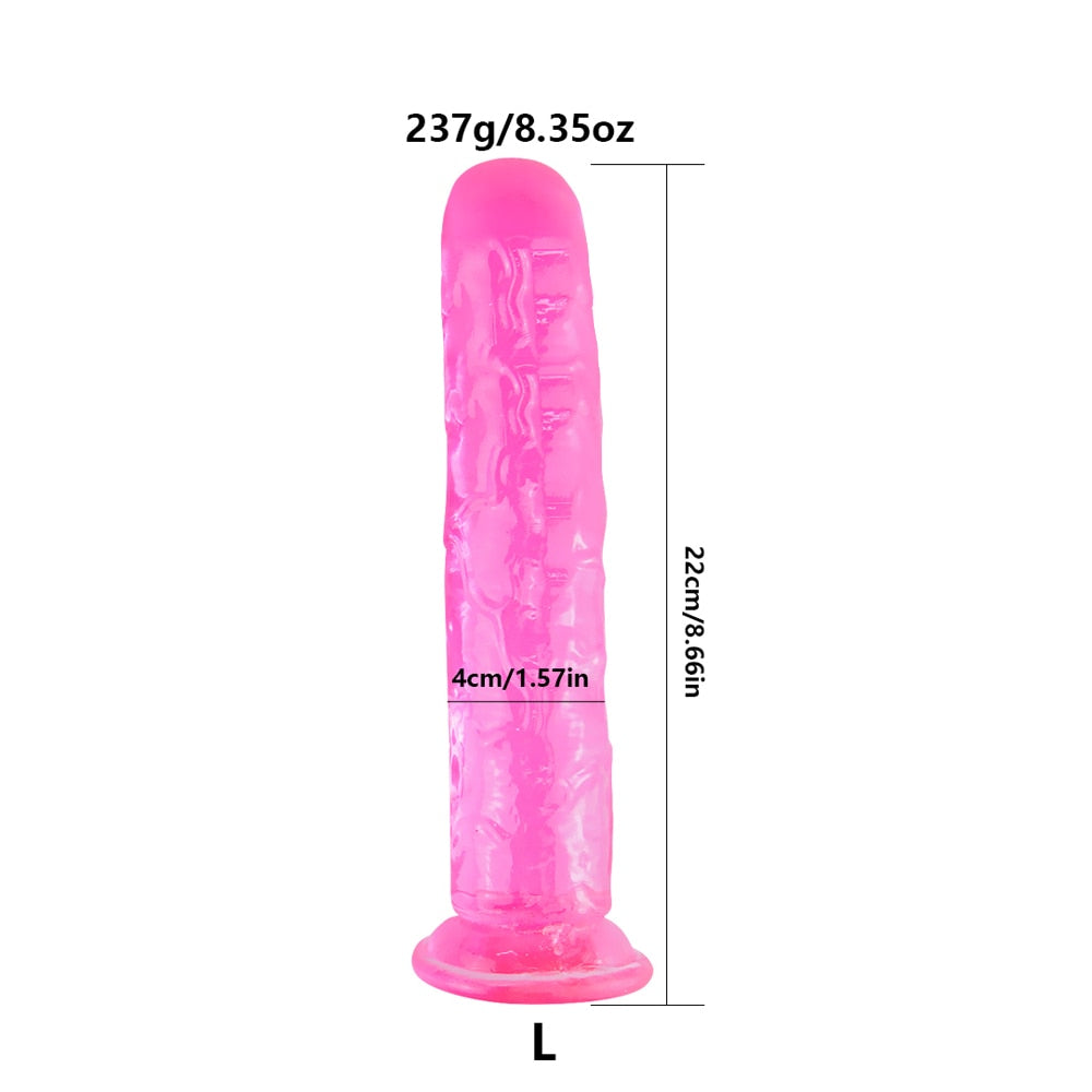 Soft Jelly Suction Cup Dildo