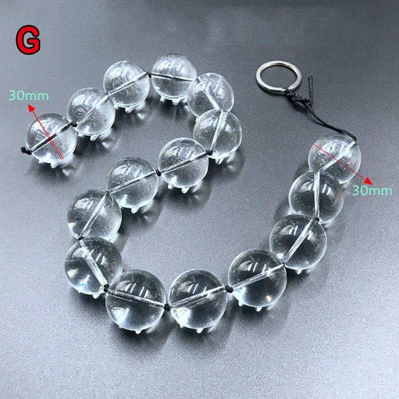 Glass Anal Big Butt Beads