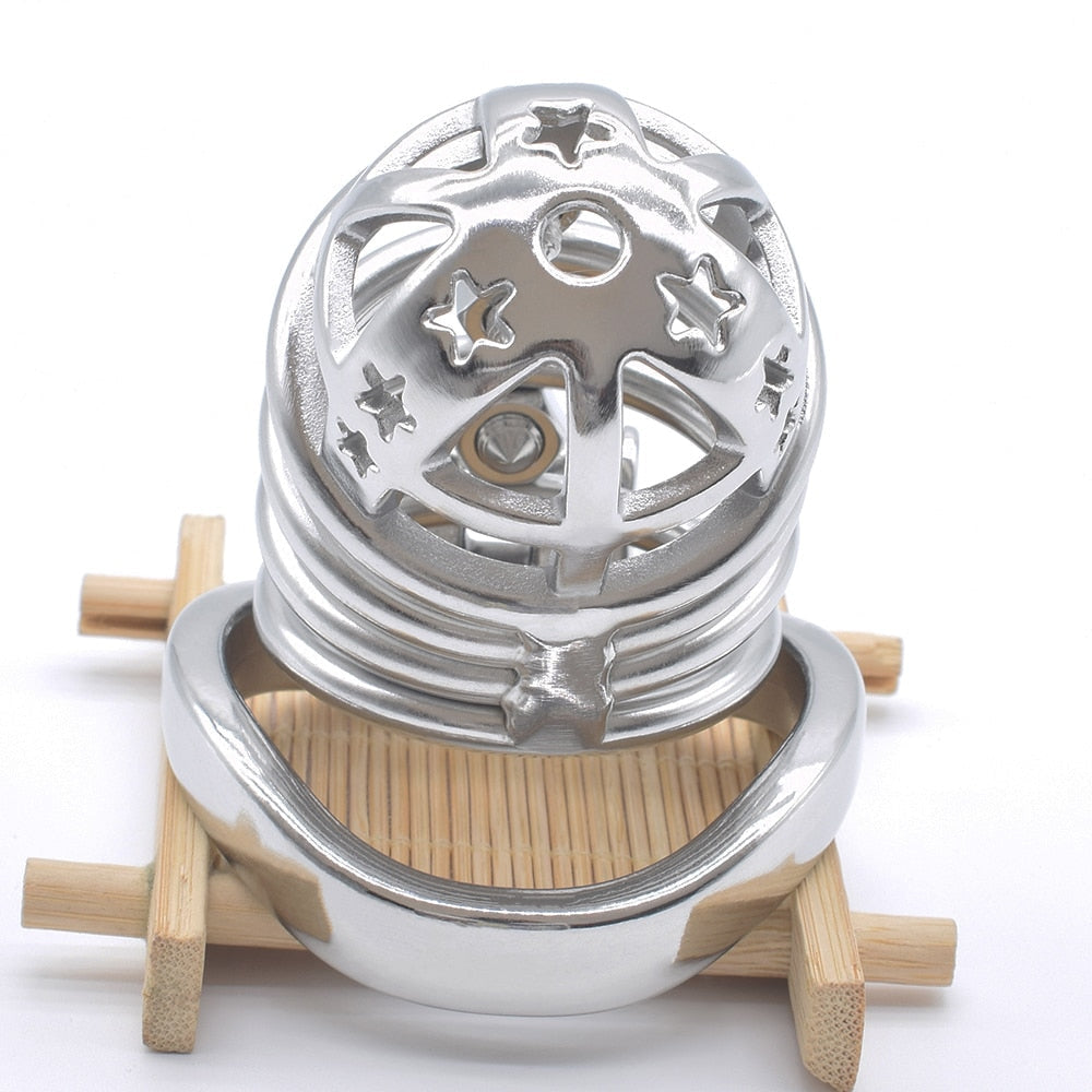 Metal Spiked Chastity Cage