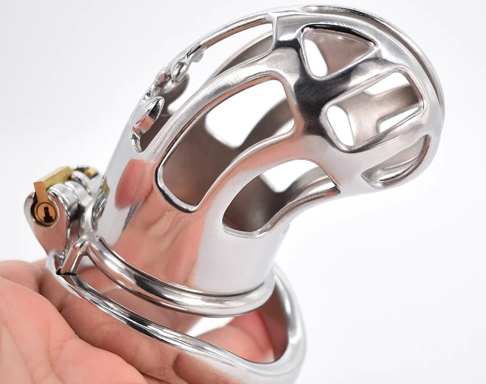 Daybreak Stainless Steel Chastity Cage USA ONLY - OVERSTOCK