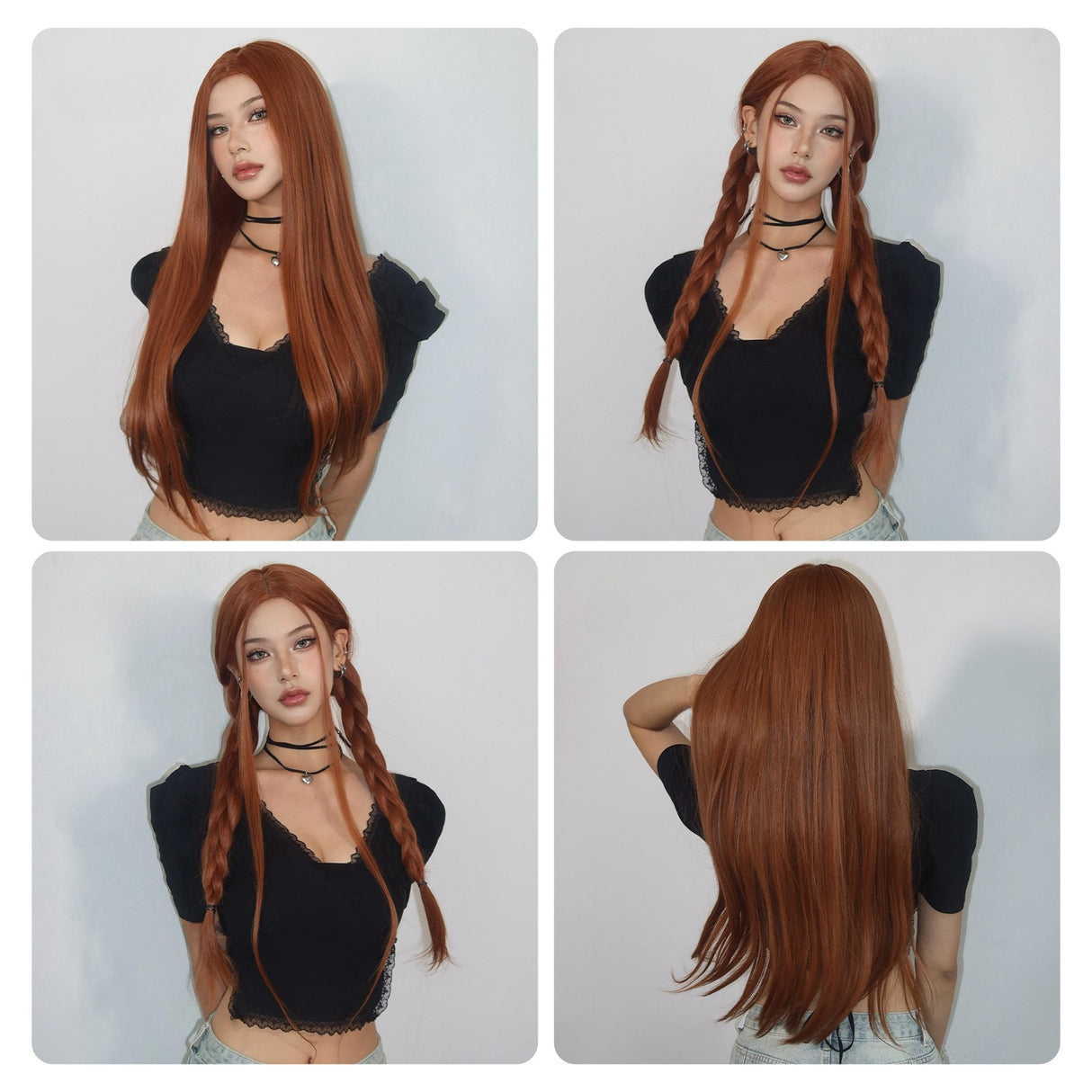 Ginger Sleek Synthetic Wig