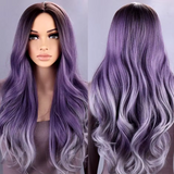 Mystic Purple Flow Synthetic Wig