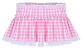 Sweetheart Gingham Pleated Skirt