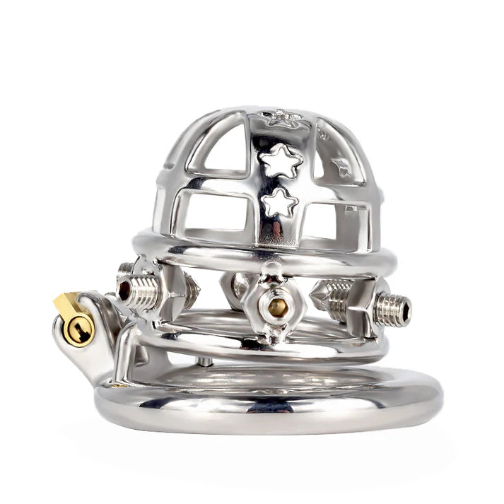 Starspike Stainless Steel Chastity Cage