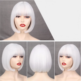 Frosted Elegance Bob Synthetic Wig