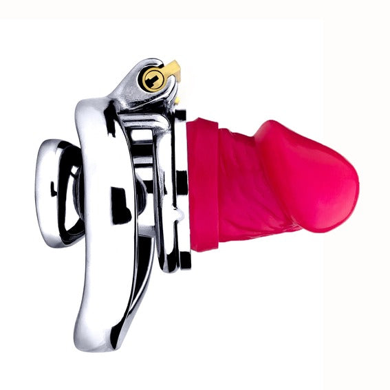 Sleek Submission Cage With Dildo