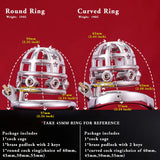 Starspike Stainless Steel Chastity Cage