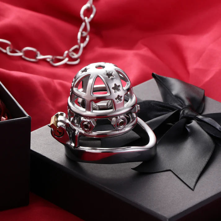 Starspike Stainless Steel Chastity Cage