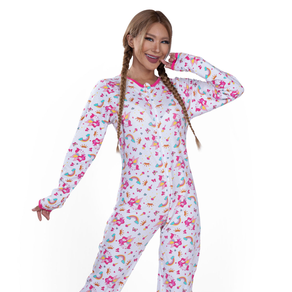 Lil Bella Zippered Adult Footed Jammies