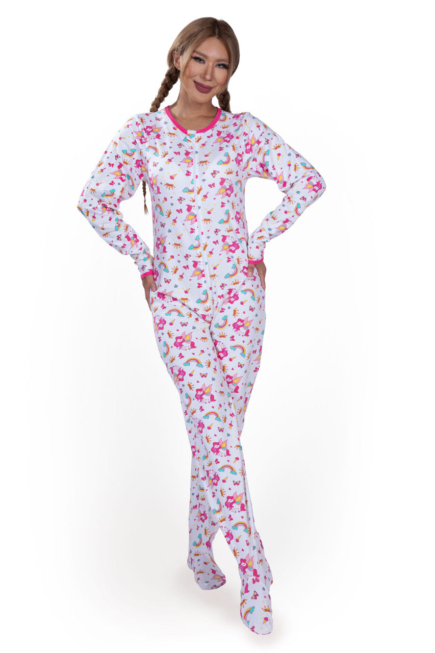 Rearz Lil Bella Zippered Adult Footed Jammies