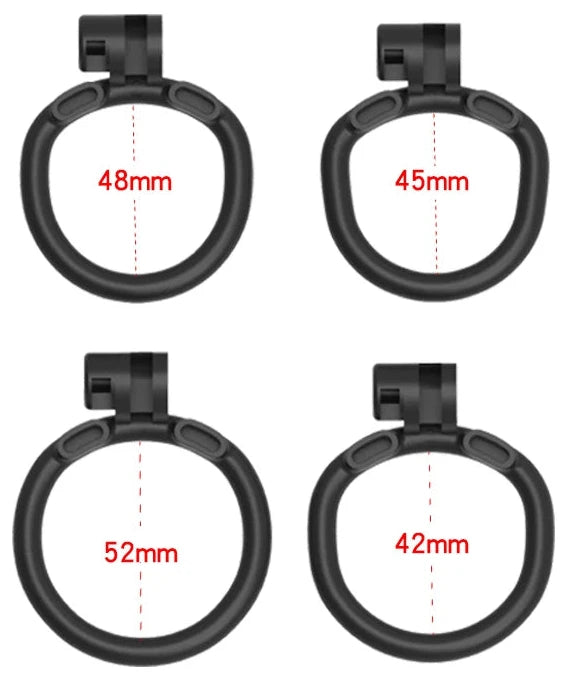 Carbon Pancake Chastity Cage