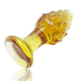 Gold Dotted Glass Plug