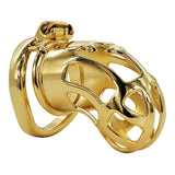 Stainless Steel Gold Chastity Cage Hand Polished