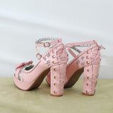 High Heel Mary Jane Lace Princess Shoes