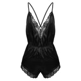 Spaghetti Strap Lace Trimmed Lingerie Bodysuit