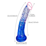 8" Dildo With Powerful Suction Cup