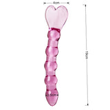 Heart Shaped Solid Glass Plug/Dildo