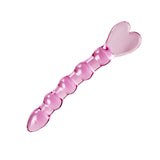 Heart Shaped Solid Glass Plug/Dildo