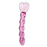 Heart Shaped Solid Glass Plug/Dildo