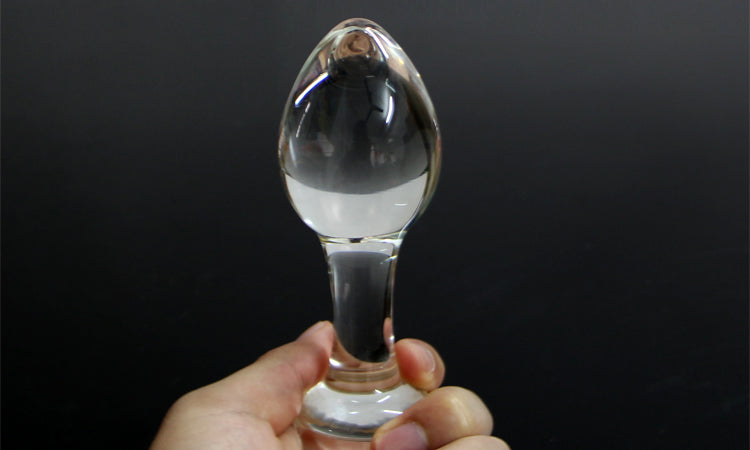 Large Solid Glass Butt Plug