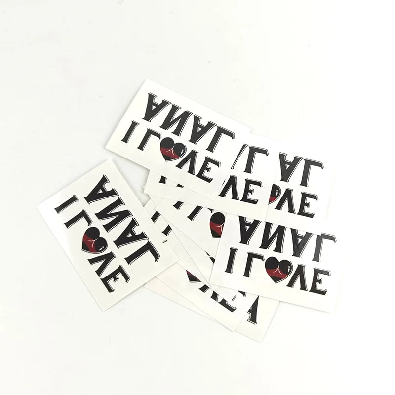 "I Love Anal" Temporary Tattoo