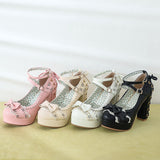 High Heel Mary Jane Lace Princess Shoes