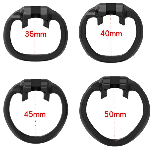 Carbon Pancake Chastity Cage