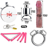 Silken Citadel with Dildo Attachment Chastity Cage