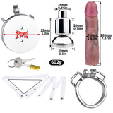 Silken Citadel with Dildo Attachment Chastity Cage