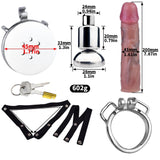 Silken Citadel with Dildo Attachment Chastity Cage