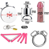 Silken Citadel with Dildo Attachment Chastity Cage