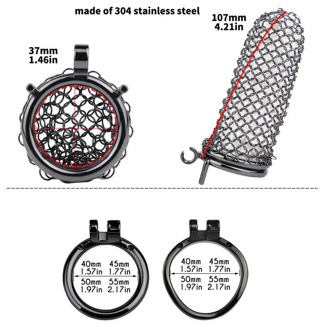Iron Lattice Premium Chastity Cage