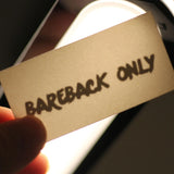 "Bareback Only" Temporary Tattoo