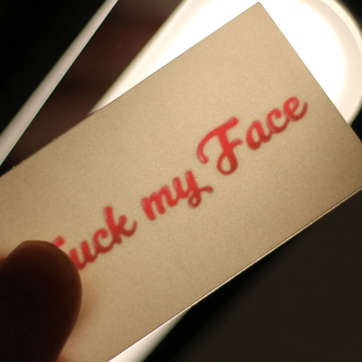 "Fuck My Face" Temporary Tattoo