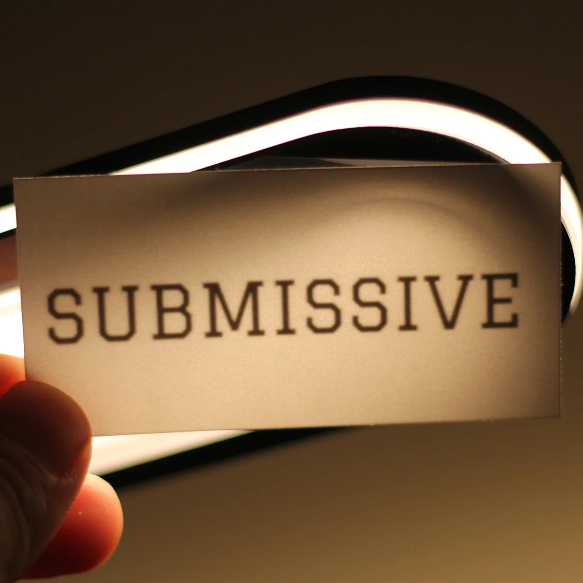 "Submissive" Temporary Tattoo