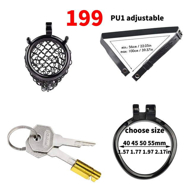 Iron Lattice Premium Chastity Cage