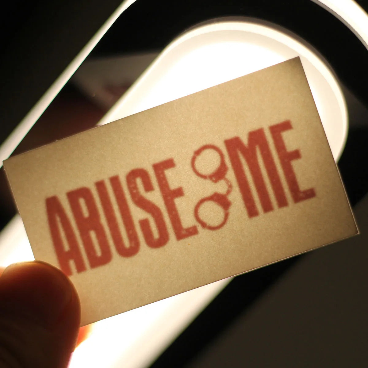 "Abuse Me" Temporary Tattoo